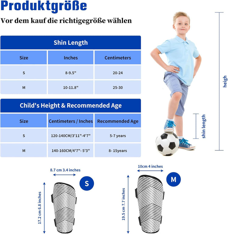 ZINUU Gyerek Futball Sípcsontvédő - Fiúknak és Lányoknak, S méret - Image 2