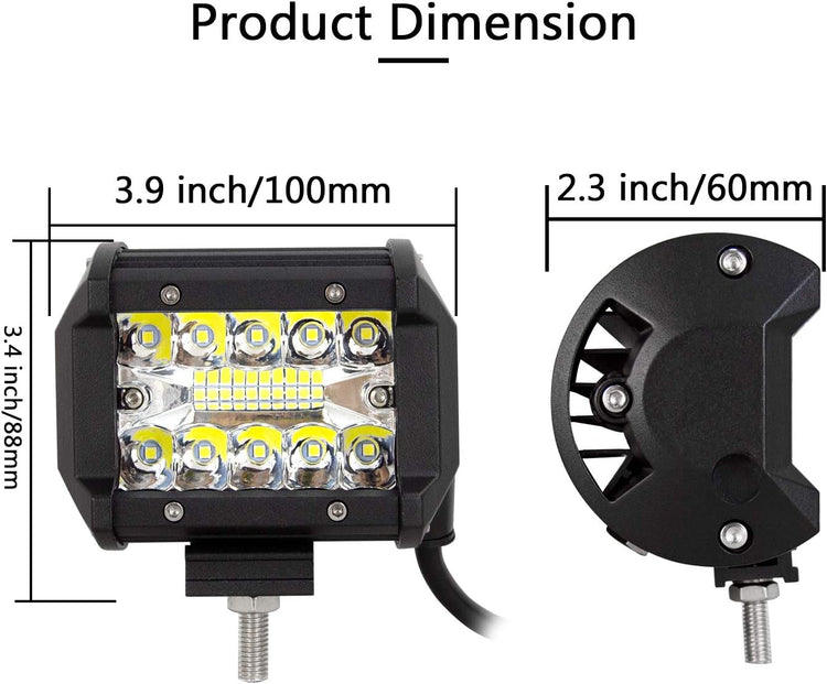 Willpower 38cm LED fényhíd + 2db munkalámpa, 12V/24V, terepjáróhoz, hajóhoz - Image 3