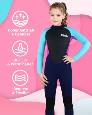 Gyermek Neoprén Wetsuit UV50+ Védelemmel - Búvárkodáshoz és Úszáshoz, XL-es méret - Open Box - Outlet24