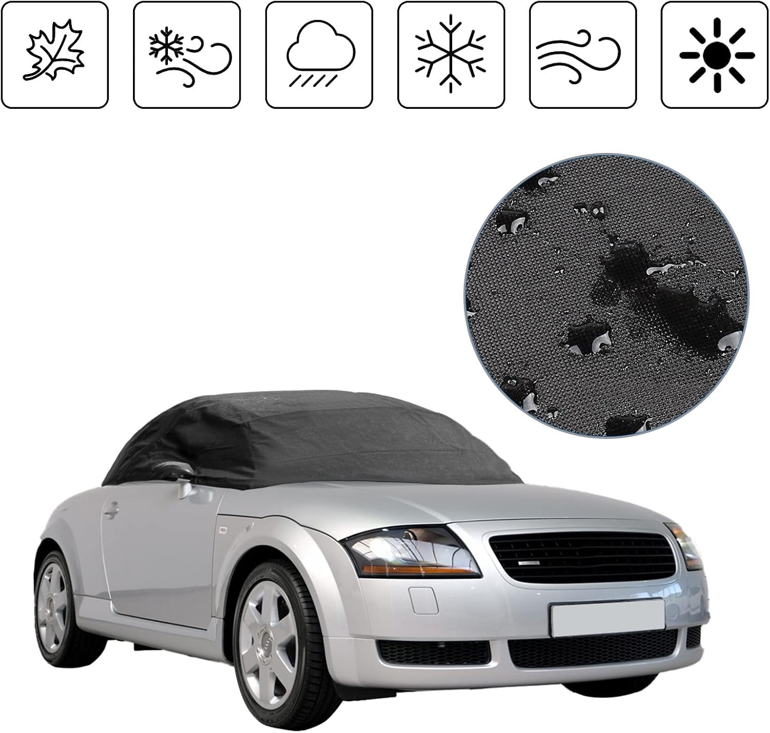 Audi TT vízálló félponyva 2000-2006 - UV- és időjárásálló autótakaró - Image 2