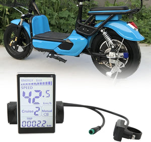 Yosoo univerzális e-bike LCD kijelző, 24-60V, 31,8/22,2mm kormányra - Image 3