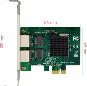 Dual-Port Gigabit Ethernet PCIe hálózati kártya BCM5720 chippel, Windows és Linux szerverekhez - Image 9