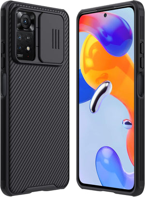 Xiaomi Redmi Note 11 Pro kameravédős, kémkedésgátló tok - Fekete - Image 1