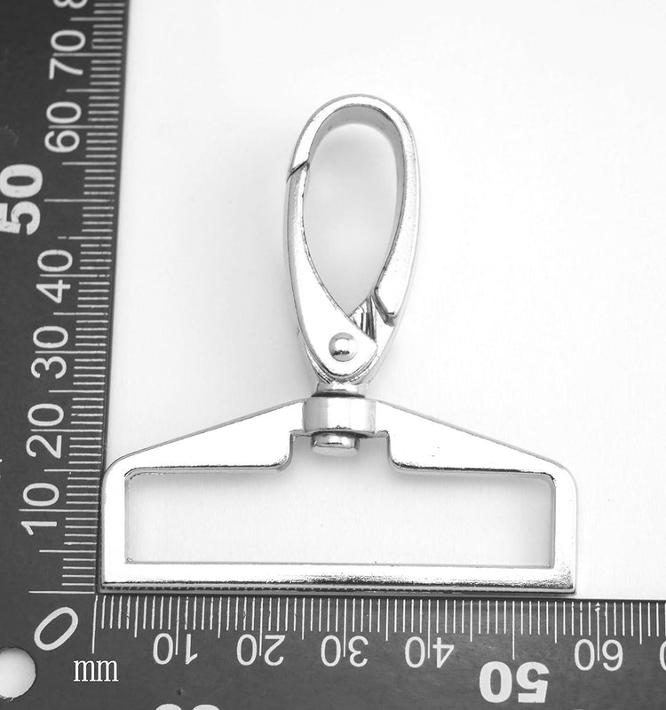 Nagyméretű Ezüstszínű Homárkapocs Forgó Karabiner , 7 db-os csomag - Open Box - Outlet24