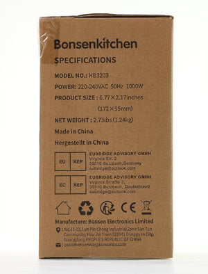 Bonsenkitchen Többfunkciós Kézi Turmixgép - 1000W, 20 Fokozat, Habverő, 500ml Aprító, 700ml Mérőpohár. Konyhai segéd: aprítás, keverés, pürésítés. - Image 10