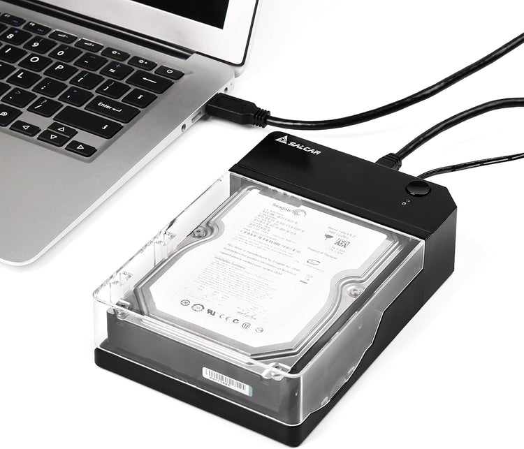 Salcar USB 3.0 külső merevlemez ház 2,5" és 3,5" SATA SSD és HDD-hez, tápegységgel - Image 6