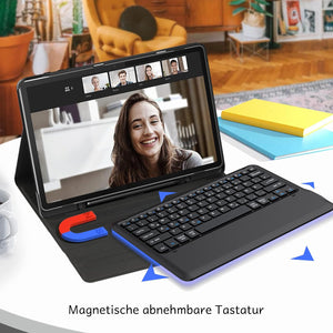 Lenovo Tab P12 2023 Bluetooth QWERTZ billentyűzetes tok, tollartóval - EasyAcc - Image 4