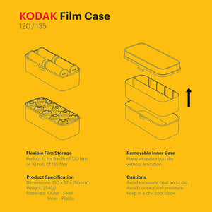 Kodak retro acél filmtároló doboz 120/135 tekercsekhez, fekete - Image 9