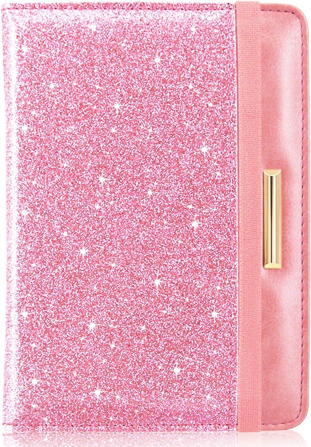 Kindle Paperwhite PU Bőr Tok, Kártyatartóval, Glitter Rózsaszín - Outlet24