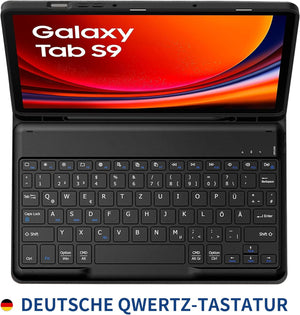 Samsung Galaxy Tab S9 FE/S9 EasyAcc német QWERTZ billentyűzetes tok, levehető, ceruzatartóval, fekete - Image 3