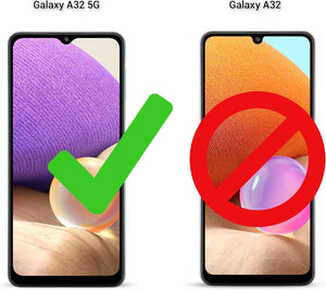 Samsung A32 5G-hez Átlátszó Ütésálló Tok Fekete Kerettel - Outlet24