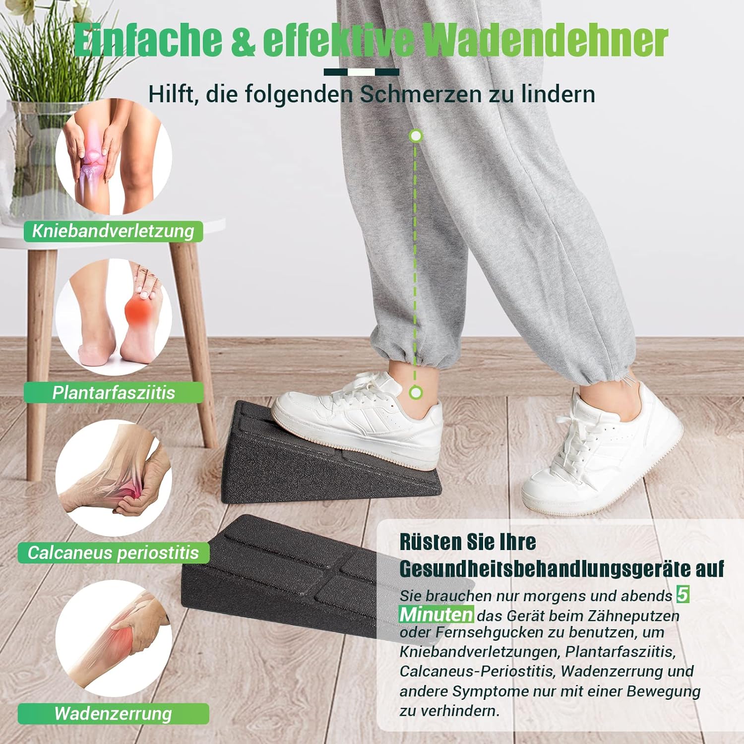 Mobilizációs ék szett - 3 db-os vádlinyújtó, talpfeszítő, plantáris fasciitis kezelésére - Image 3