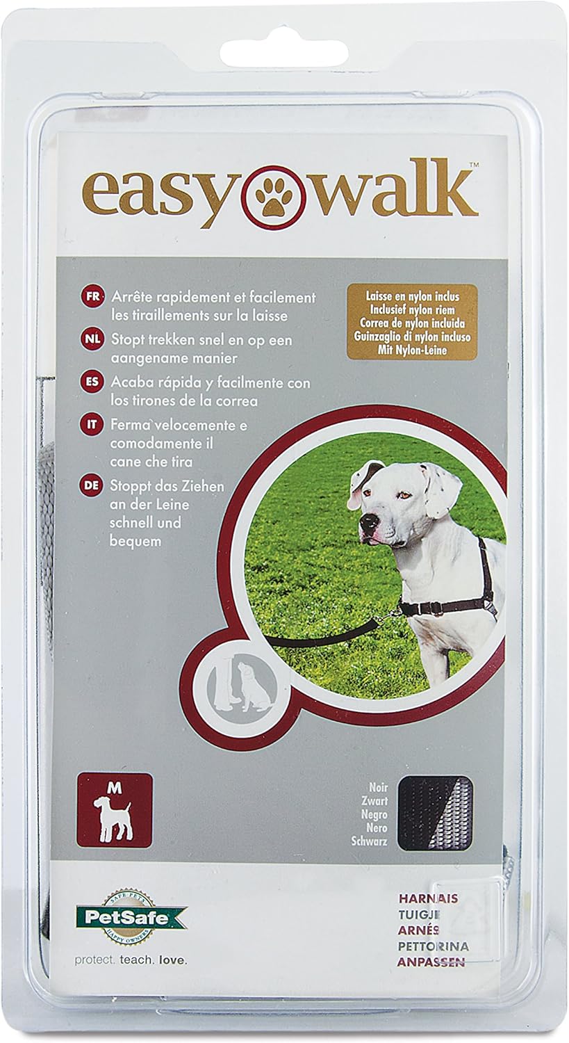 PetSafe Easy Walk Fekete Hámok Kutyáknak - Húzásgátló, Fojtásmentes S Méret + 1,8m Póráz - Image 8