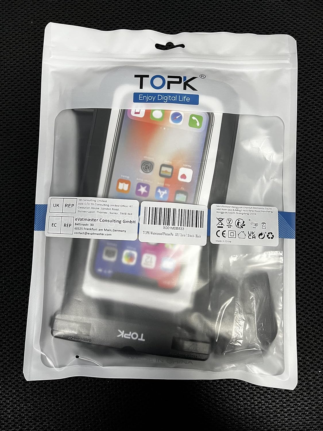 TOPK Vízálló Telefontok, 2db Univerzális IPX8 Védelem 7"-ig, Samsung A22/A53 5G, iPhone 13/12 - Image 8