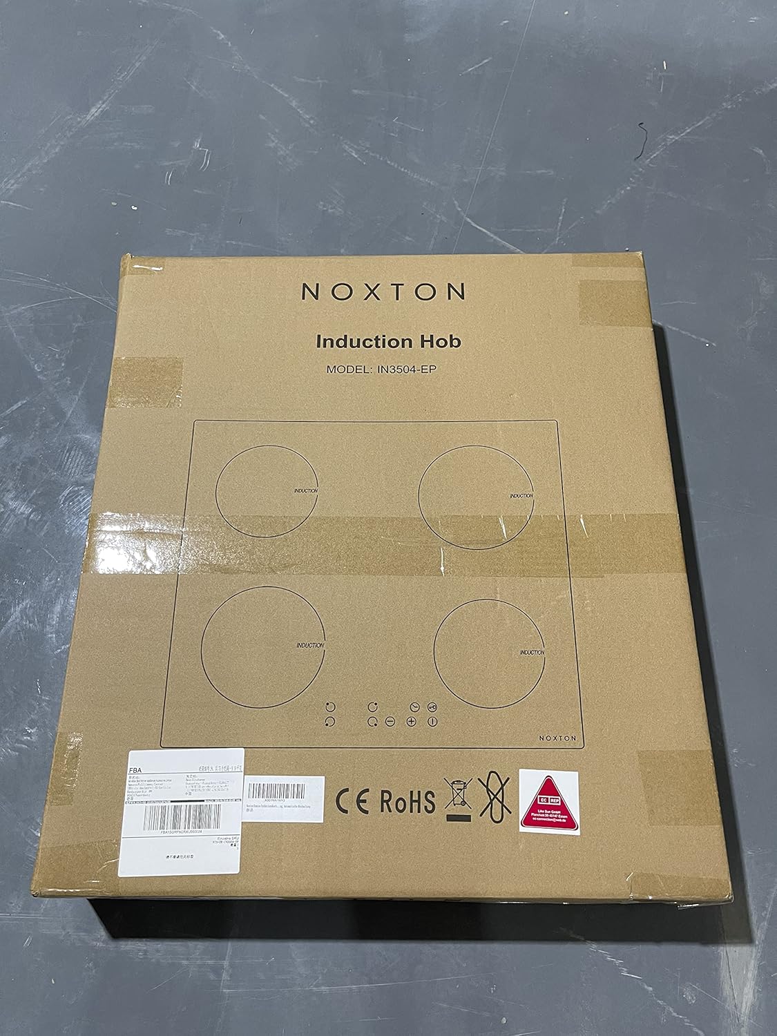 Noxton Domino 60 cm-es indukciós főzőlap, 4 zónás, 7000W, érintőgombos - Image 8