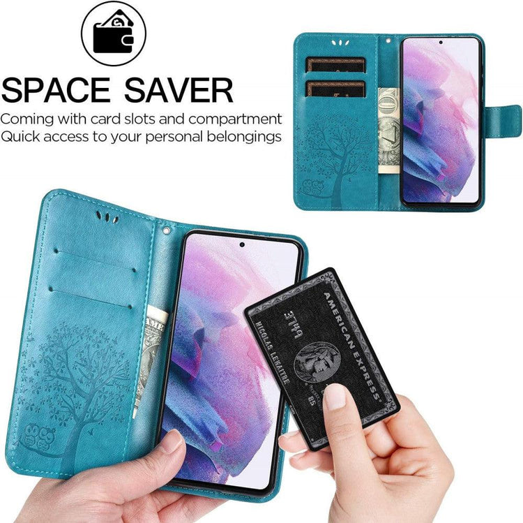 Samsung Galaxy S21 5G tok, Flip Wallet bőr tok + porvédő + érintő toll, 6.3 hüvely - Outlet24