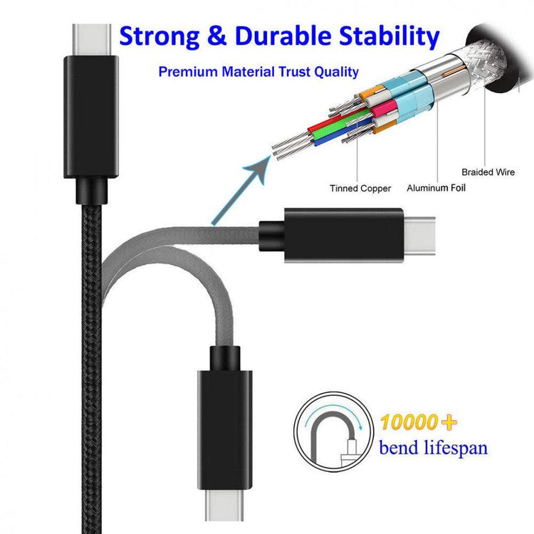 UNIDOPRO 1M USB C - USB C Kábel, 90 Fokos, 4K @ 60Hz Videó és 100W PD Gyors Töltés MacBook Pro/Air, Galaxy S22 S21 S20 FE S10 Note 20 Tab S8 Ultra, Pixel 6 Pro 5 3XL, PS.5 kontrollerekhez - Outlet24