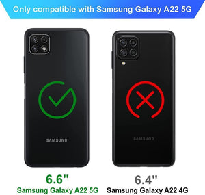 Samsung Galaxy A22 5G tok ( műbőr, zöld, 6.6") - Outlet24