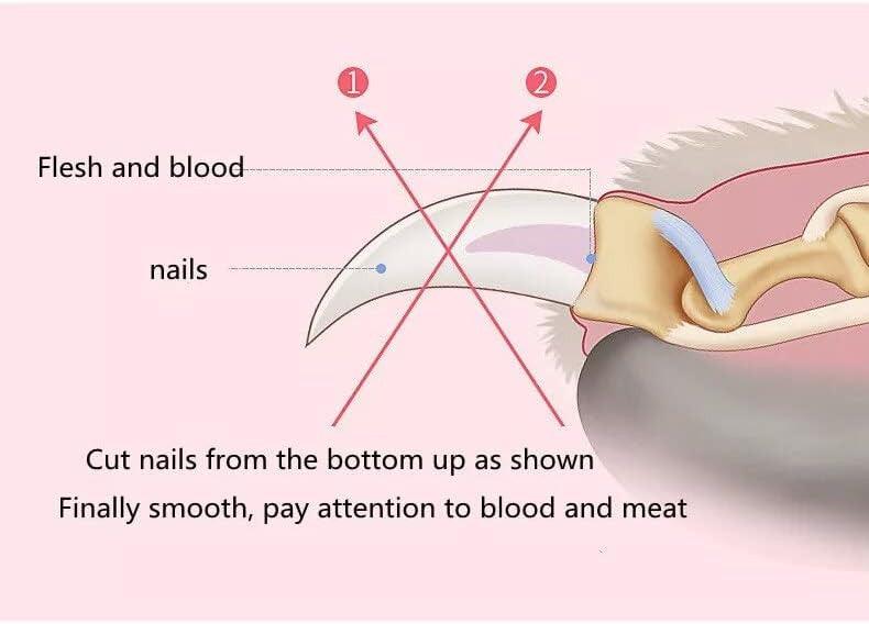 Rózsaszín Kutyaköröm-vágók Rozsdamentes Acél Karom Vágók - Outlet24