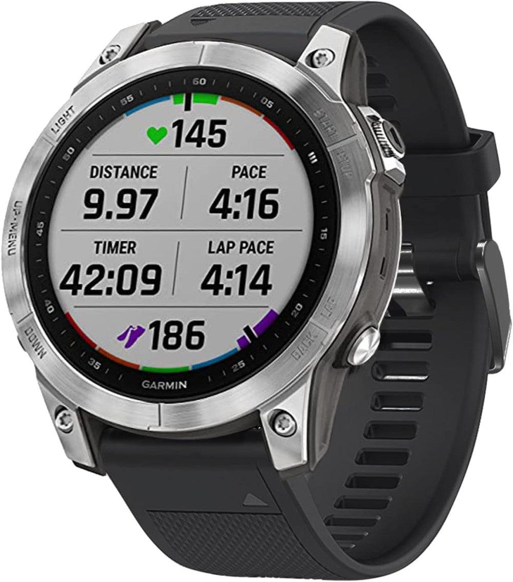 Szilikon csereóraszíj Garmin Fenix órákhoz fekete - Outlet24