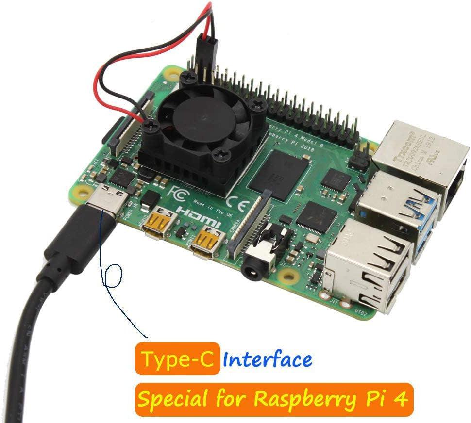 USB Type-C Férfi-Női Kapcsolós Tápkábel Raspberry Pi 4-hez - Outlet24