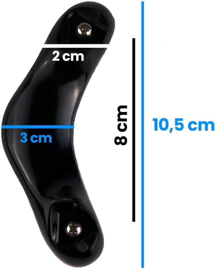 Régi AMC modellekhez kompatibilis pótfogantyú, fekete színű, csavarokkal és alátétekkel, 2 db Újracsomagolt termék - Outlet24