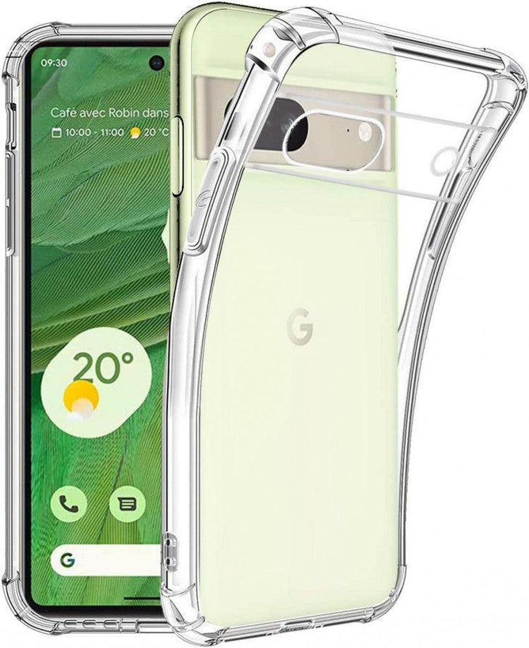 Szilikontok Google Pixel 7 üvegfóliával, átlátszó - Outlet24