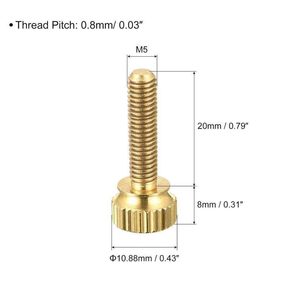 Sourcing Map 5 darabos M5x20mm réz karimás csavarok, PC elektronikai és mechanikai rögzítéshez - Outlet24