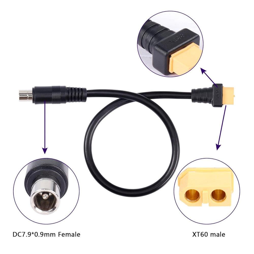 XT60-DC8020 Adapter Kábel Napenergia Állomáshoz, 1.5m - Outlet24