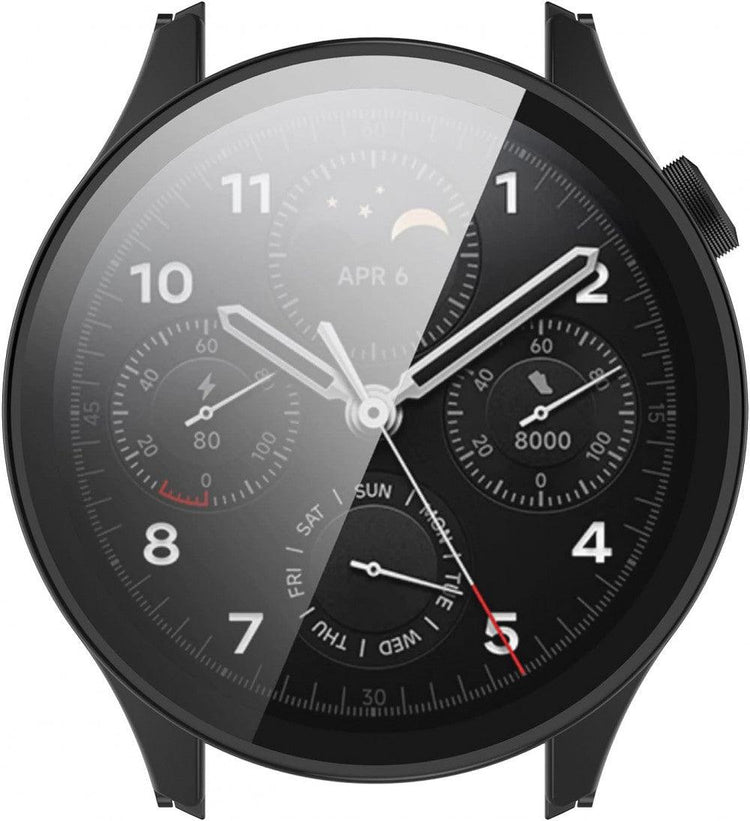 Xiaomi Watch S1 Pro Kompatibilis Puha TPU Védőtok, Teljes Körű Fedél (Fekete) - Outlet24