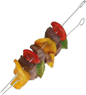 BBQ Kebab Nyárs és Grill Ecset Készlet, Rozsdamentes Acél és Szilikon, 2 Pack Olajecset és 6 Pack Nyárs - Outlet24