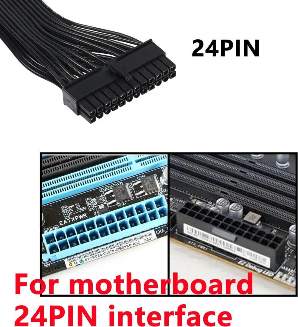 CERRXIAN 18 Pin + 12 Pin - 24 Pin ATX PSU Tápegység Kábel, Super Flower leadex G Sorozathoz - Outlet24