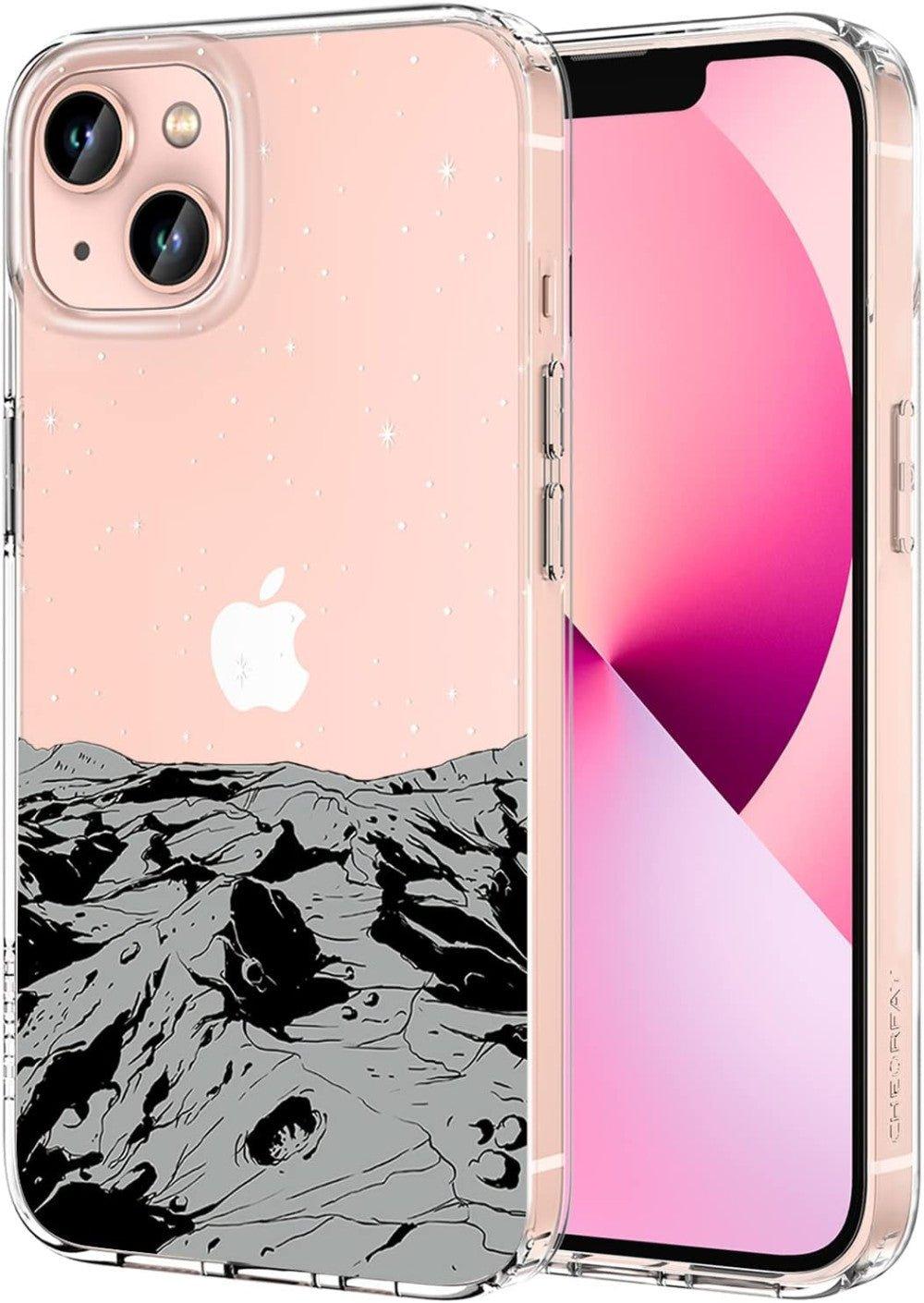 CHEORFAY átlátszó iPhone13 tok(hold domborzati mintával) - Outlet24