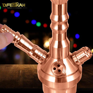 DFESKAH Rozéarany Shisha Tömlő Adapter V2A Rozsdamentes Acél, 2db Szett Újracsomagolt termék - Outlet24