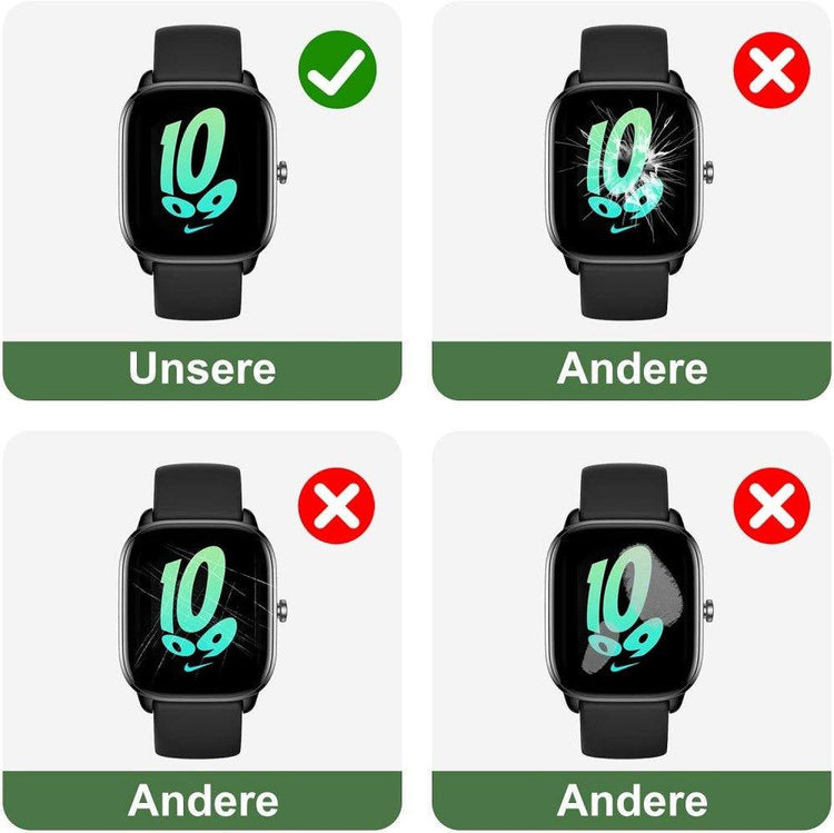 Edzett Üveg Képernyővédő Amazfit GTS 4 Mini-hez, Vízálló, Karcolásálló 4 db-os - Outlet24