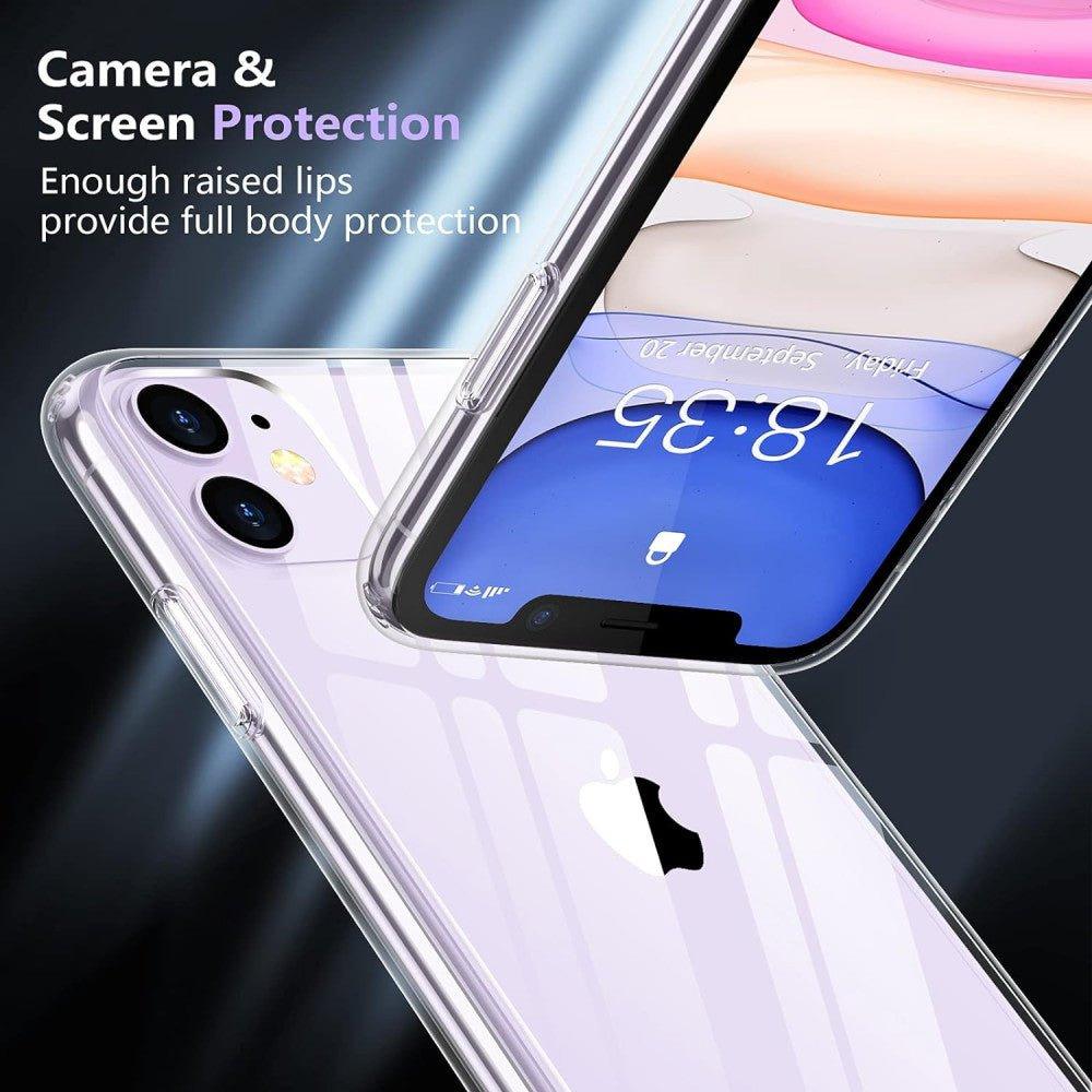 iPhone 11 Karc- és Ütésálló Szilikon Tok (Víztiszta) - Outlet24