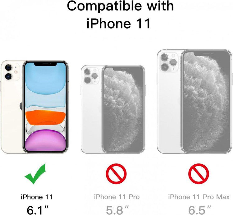 iPhone 11 Szilikon Tok Kitámasztóval (Kék Áttetsző) - Outlet24