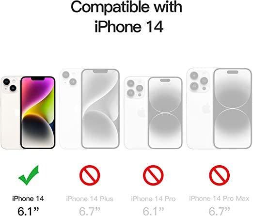 iPhone 14 Ütésálló Szilikon Tok, Vezeték Nélküli Töltővel Kompatibilis (Víztiszta) - Outlet24