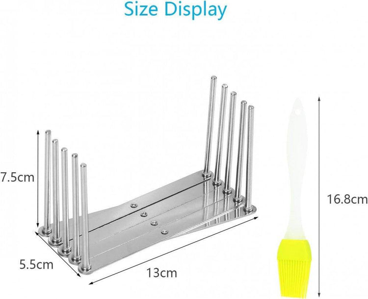 Konyhai rozsdamentes acél szervező grill eszközöknek, tányéroknak, 23,1 x 20,1 x 5,8 cm - Outlet24