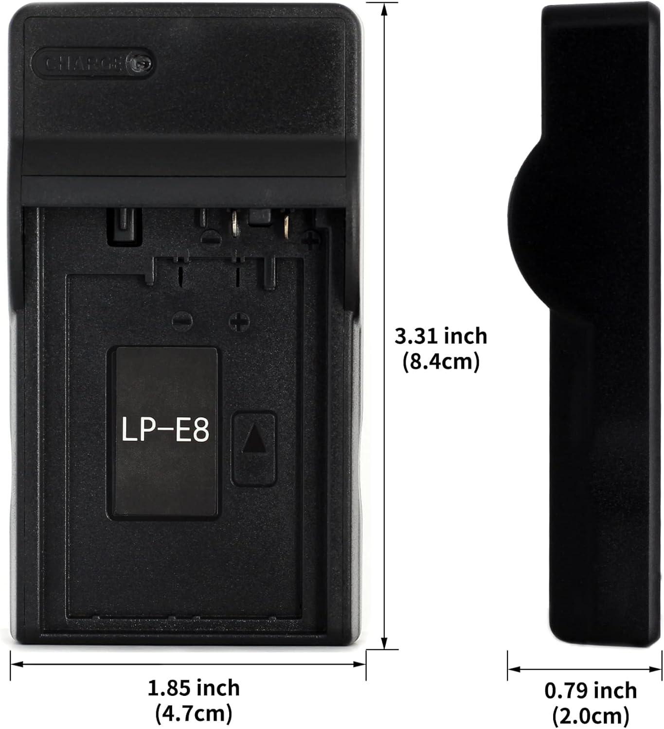 LP-E8 USB Töltő Canon EOS Kamerákhoz, Hordozható és Könnyű - Outlet24